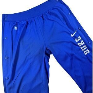Nike Elite Duke Blue Devils Basketball Warmup Tear-Away Pants Men's XL Blue NCAA